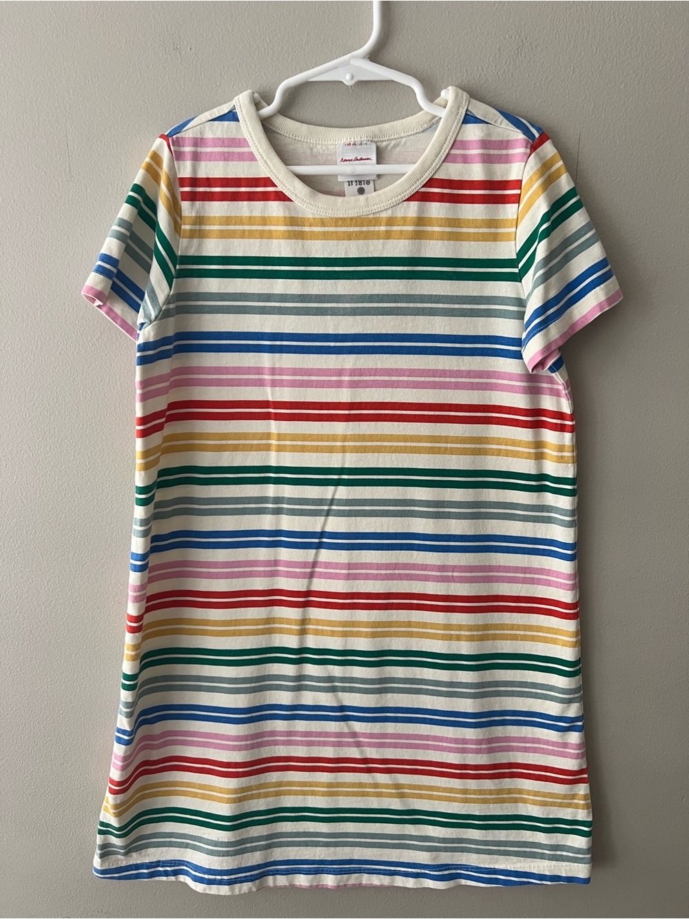 Hanna Andersson Striped Rainbow Tee Dress
